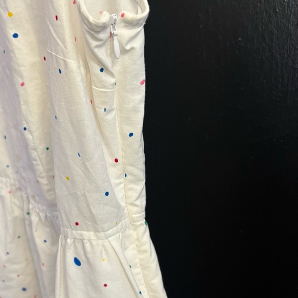 Vintage Lanz of Salzburg Sleeveless White Color Pop Floral Midi Dress - Picture 5 of 6